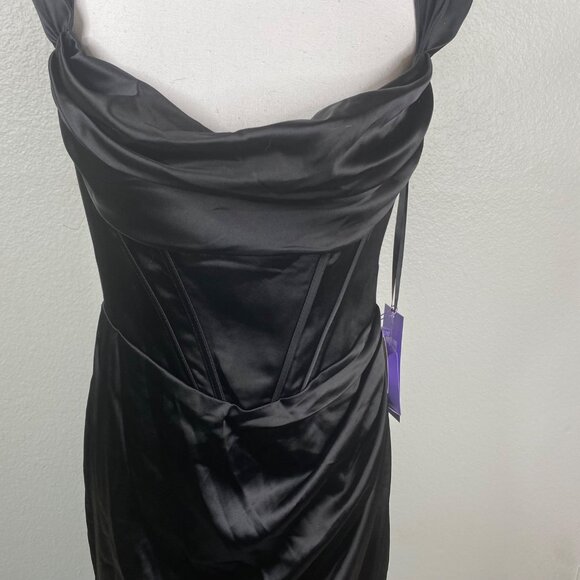 Ladivine by Cinderella Divine Corset Satin Whimsigoth Formal Dress Sz 12 NWT - Picture 6 of 16